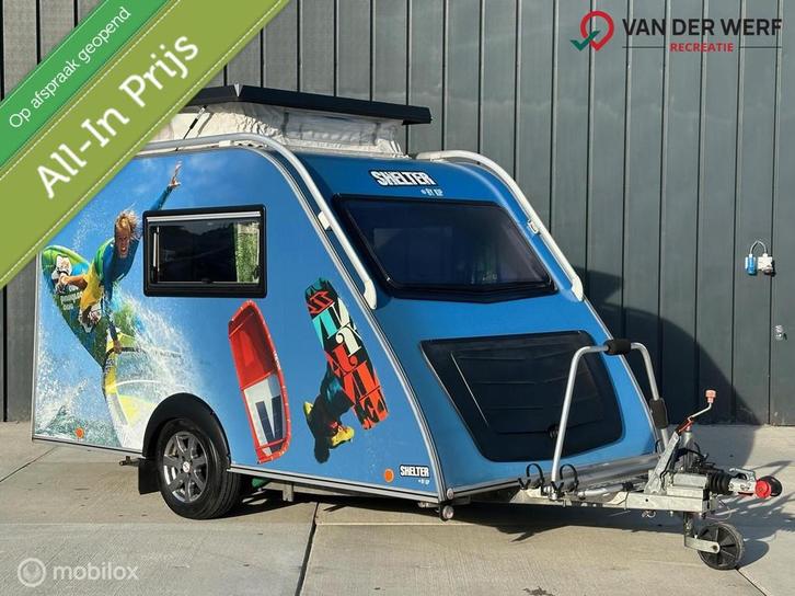 Kip SHELTER PLUS I 900 KG I Whale kachel I Luifel, Caravans en Kamperen, Caravans, Bedrijf, tot en met 2, 500 - 750 kg, Treinzit