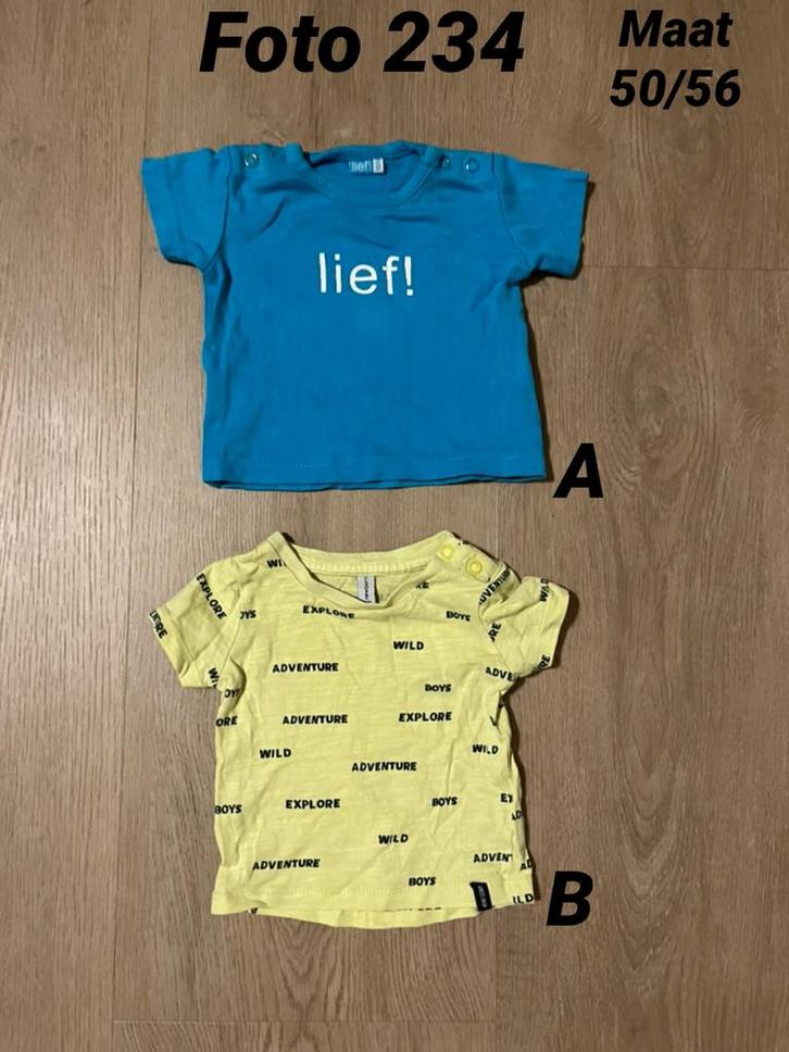 Shirt jongen maat 50 / 56 Zgan *foto 234*, Kinderen en Baby's, Babykleding | Maat 50, Zo goed als nieuw, Jongetje, Shirtje of Longsleeve