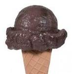 IJsje verrijdbaar 160 cm - bol ijs choco schepijs polyester, Ophalen, HorecaBeelden, Overige typen, Nieuw