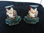 Gietijzeren deurstopper uil, vintage, Ophalen, Gebruikt, Binnen