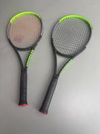 2 rackets Wilson Blade 98 18/20 V7.0 bespannen, grip L3, Sport en Fitness, Ophalen, Gebruikt, Wilson, Racket