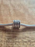 Originele zilveren pandora bedel met zirkonia's, Pandora, Ophalen of Verzenden, Zo goed als nieuw, 1 bedel