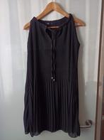 Zwarte plissé tuniek / jurk van Made in Italy, maat L, Ophalen of Verzenden, Zo goed als nieuw, Maat 42/44 (L), Zwart