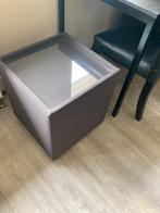 Hocker bijzet tafel, antraciet, Minder dan 55 cm, Vierkant, Zo goed als nieuw, Ophalen