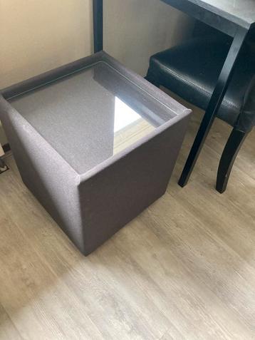 Hocker bijzet tafel, antraciet beschikbaar voor biedingen