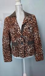ANNA VAN TOOR PANTERPRINT BLAZER MAAT 44, Verzenden, Zo goed als nieuw, Maat 42/44 (L), Bruin