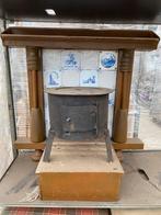 Pot kachel compleet met achterwand, Huis en Inrichting, Kachels, Ophalen, Gebruikt, Hout, Houtkachel