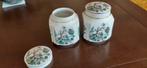 Porseleinen D.E. Dekselpotten, Ophalen of Verzenden