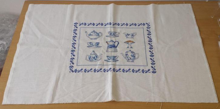 Delfts Blauw Koffie- en Theepotten Borduurwerk, Hobby en Vrije tijd, Borduren en Borduurmachines, Zo goed als nieuw, Overige typen