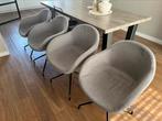 4 eetkamer stoelen, Huis en Inrichting, Stoelen, Ophalen, Metaal, Gebruikt, Vier