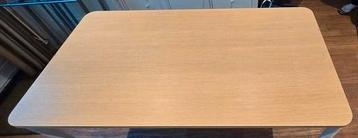 IKEA TOMMARYD Table, 130x70 cm,wit onderstel eiken blad beschikbaar voor biedingen