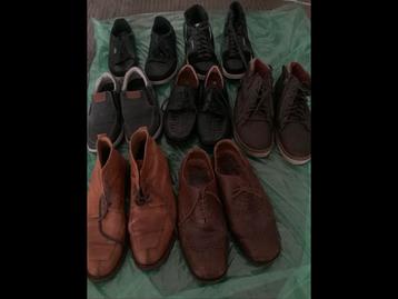 Pakket metk schoenen 7 paar echte leer leder , 43/44 maat beschikbaar voor biedingen