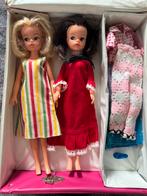 Vintage sindy pedigre met tas kledig, Ophalen of Verzenden, Zo goed als nieuw