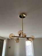 Hang/plafondlamp nieuw amber bollen goud Eric Kuster style, Nieuw, Ophalen