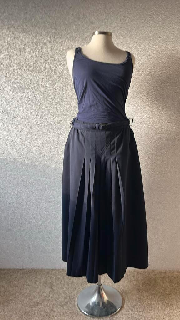 Rok donkerblauw Granderath wol maat 44, Kleding | Dames, Gelegenheidskleding, Zo goed als nieuw, Overige typen, Maat 42/44 (L)