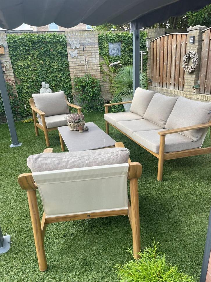 Zo goed als nieuwe tuinset / loungeset, Tuin en Terras, Tuinsets en Loungesets, Zo goed als nieuw, Overige materialen, Bank, Ophalen