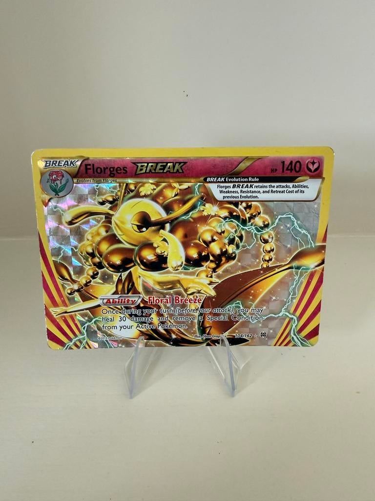 2x Pokémon BREAK kaarten – Machamp & Florges – XY Era, Ophalen of Verzenden