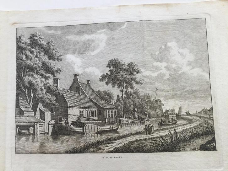 Friesland, Leeuwarden, Baard, Bendorp, 1793., Antiek en Kunst, Kunst | Etsen en Gravures, Verzenden