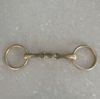 Aurigan koperen bit 14 cm dubbel gebroken, Dieren en Toebehoren, Paarden en Pony's | Hoofdstellen en Tuigage, Ophalen of Verzenden
