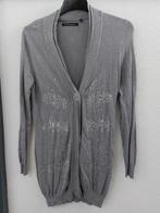 Grijze vest met pailletten - Maat M, Ophalen of Verzenden, Zo goed als nieuw, Grijs, Maat 38/40 (M)