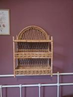 Vintage Rotan Wandrek, Huis en Inrichting, Woonaccessoires | Wandplanken en Boekenplanken, Ophalen of Verzenden