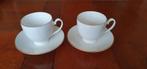 Kopjes, 2 stuks,  Marlborough porselein met goudrandje, Ophalen of Verzenden, Zo goed als nieuw, Effen, Kop(pen) en/of Schotel(s)