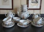 Porseleinen Japans Kutani theeservies 6-persoons, Antiek en Kunst, Antiek | Servies compleet, Ophalen of Verzenden