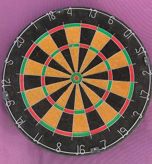 Vintage Dartbord – Sisal, Sport en Fitness, Darts, Zo goed als nieuw, Dartbord, Ophalen of Verzenden