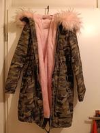 Parker jas met bonte voering, Kleding | Dames, Jassen | Winter, Ophalen, Zo goed als nieuw, Maat 38/40 (M)