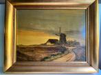 Ramus Christiansen, Landschap met Molen, Olieverf, Antiek en Kunst, Ophalen