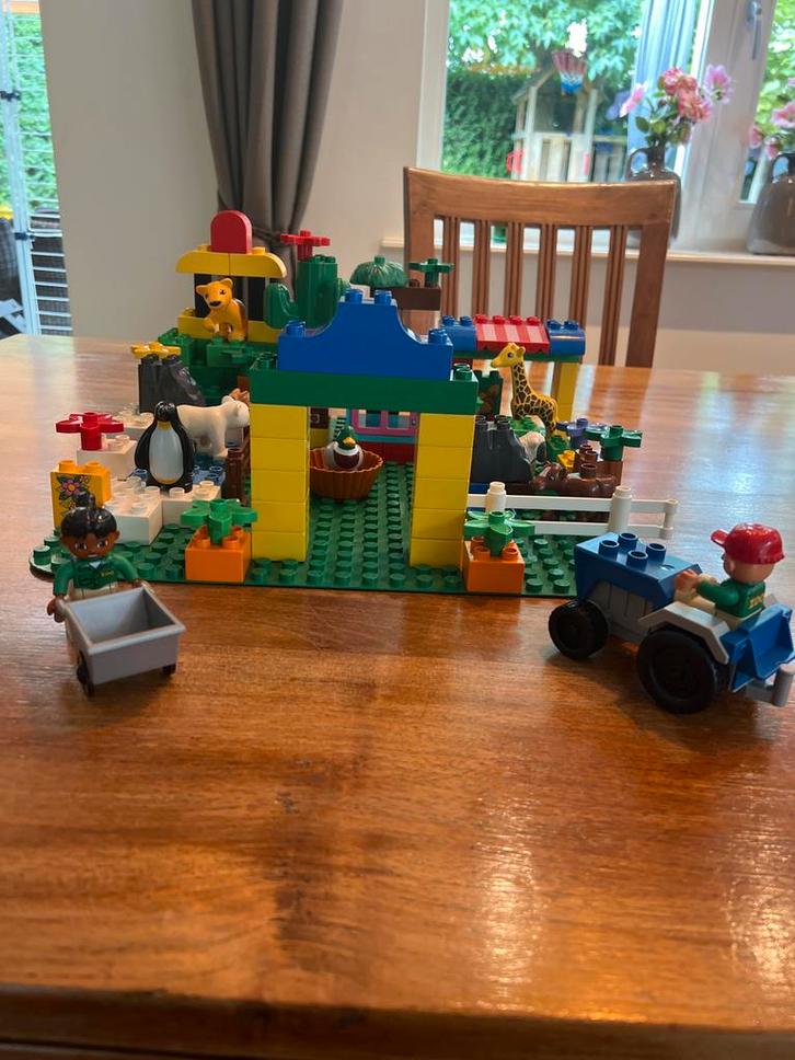 Duplo Dierentuin met Grondplaat, Kinderen en Baby's, Speelgoed | Duplo en Lego, Gebruikt, Duplo, Complete set, Ophalen of Verzenden