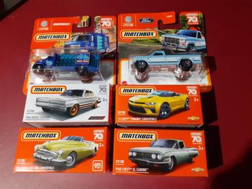 6 stuks Matchbox nieuw in de verpakking voor 10 euro beschikbaar voor biedingen