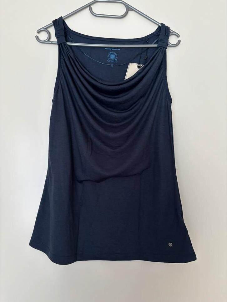 Nieuw met kaartje: leuke top Tom Tailor M blauw, Kleding | Dames, Tops, Nieuw, Maat 38/40 (M), Blauw, Zonder mouw, Verzenden