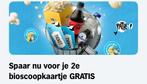 Zegels voor gratis 2de bioscoopkaartje, Albert Heijn, Ophalen of Verzenden