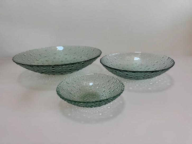 Vintage Pavel Pánek (Sklo Union) schalen set, Huis en Inrichting, Woonaccessoires | Schalen en Manden, Zo goed als nieuw, Schaal