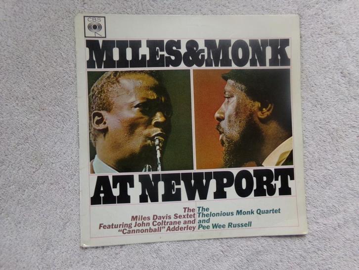 MILES & MONK at Newport ( uk sixties ), Cd's en Dvd's, Vinyl | Jazz en Blues, Jazz, 12 inch, Verzenden
