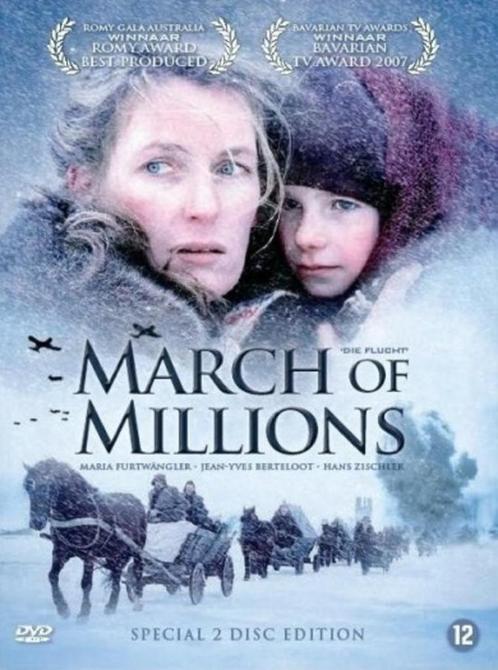 DVD - March of millions (Die Flucht) (2007), Cd's en Dvd's, Dvd's | Drama, Zo goed als nieuw, Waargebeurd drama, Vanaf 12 jaar