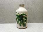 Fles Vaas 13 cm. Monstera Jungle Vibes, Overige kleuren, Aardewerk of Porselein, Ophalen of Verzenden, Zo goed als nieuw