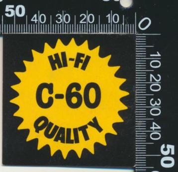 Sticker: C-60 - Hifi Quality beschikbaar voor biedingen