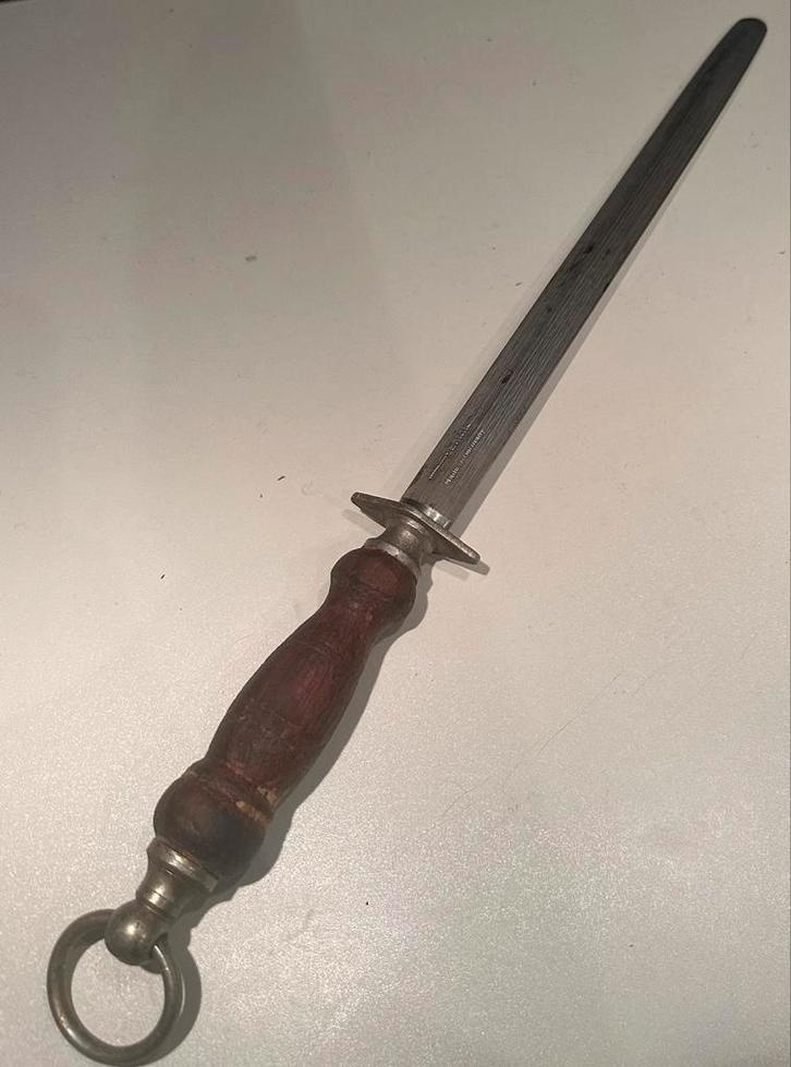 Messenslijper/Aanzetstaal - F. Dick - Duitsland, Antiek en Kunst, Antiek | Keukenbenodigdheden, Ophalen of Verzenden