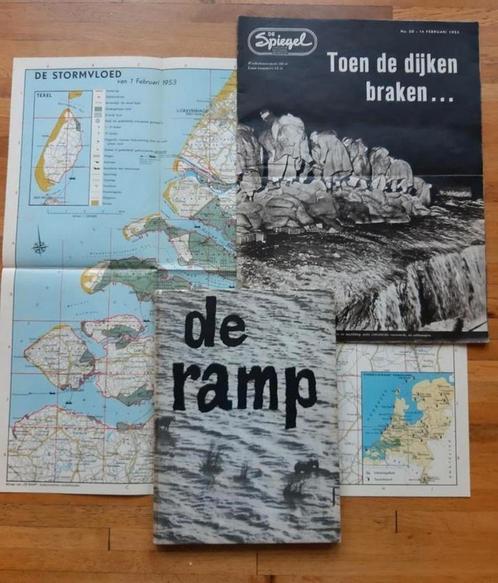 Boek tijdschrift en kaart de ramp watersnoodramp 1953 zeelan, Boeken, Geschiedenis | Stad en Regio, Zo goed als nieuw, 20e eeuw of later