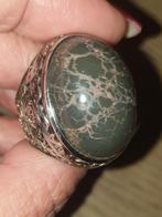 Ring maat 18 batu Pirus Hitam Indonesië, Ophalen of Verzenden, Zo goed als nieuw, 18 tot 19, Dame of Heer