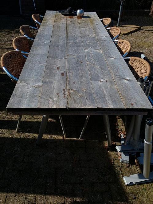 Horeca tuintafels - 6 stuks, Tuin en Terras, Tuintafels, Zo goed als nieuw, Rechthoekig, Aluminium, Ophalen
