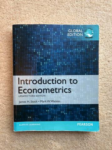 Introduction to Econometrics: Stock & Watson beschikbaar voor biedingen