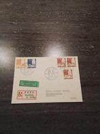 Poststuk Zweden naar Zwitserland met aantekenstrook gelopen, Postzegels en Munten, Postzegels | Eerstedagenveloppen, Ophalen of Verzenden