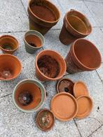 Terracotta bloempotten en schotels, Rond, Gebruikt, Ophalen, Minder dan 40 cm