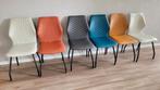 6 eetkamer stoelen, Ophalen, Gebruikt, Blauw, Vijf, Zes of meer stoelen