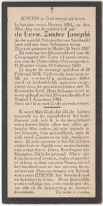 zr. Antoinetta van Sambeek 1897 Bladel + 1934 Veghel, 36 jr, Verzamelen, Bidprentjes en Rouwkaarten, Verzenden, Bidprentje