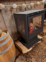 Houtkachel met drie kanten glas, Tuin en Terras, Tuinhaarden, Ophalen of Verzenden, Zo goed als nieuw