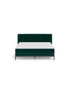 Groene Boxspring 160x200 - Swiss Sense gebruikt, Tweepersoons, Ophalen of Verzenden, Zo goed als nieuw, 200 cm